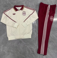 26-27 Spain 2-Star Light Yellow Thailand Soccer Jacket Unifrom-411