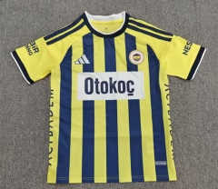 (S-4XL) 26-27 Fenerbahçe Home  Yellow&Blue Thailand Soccer Jersey AAA-8025