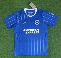 (S-4XL) 26-27 Brighton & Hove Home Blue Thailand Soccer Jersey AAA-403
