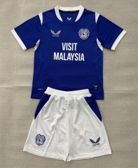 26-27 Cardiff City Home Blue Soccer Uniform-AY
