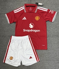 26-27 Manchester United Home Red Thailand Soccer Uniform-4247