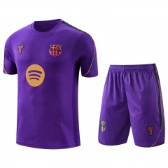 2026-27 Barcelona Purple Short-sleeved Thailand Soccer Tracksuit-GDP