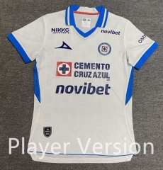 Player Version 26-27 Cruz Azul Away White Women Thailand Soccer Jersey AAA-912