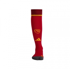 26-27 Roma Home Red  Soccer Socks-4539