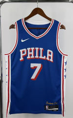 Philadelphia 76ers #7 Blue NBA Jersey-311