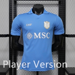 Player version(S-3XL) 26-27 Napoli Home Blue  with Chip  Thailand Soccer Jersey AAA-888