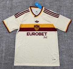 (S-4XL) 26-27 Roma Away Beige Thailand Soccer Jersey AAA-4506