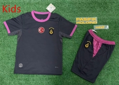 26-27 Galatasaray SK  2nd Away Black Kids/Youth Soccer Uniform-7309