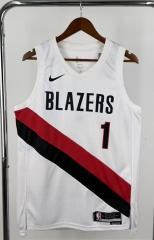 2026  Portland Trail Blazers #1 White  NBA Jersey-311