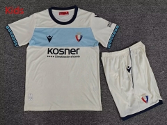 26-27 CA Osasuna Away White Kids/Youth Soccer Uniform-7809