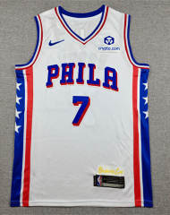 Philadelphia 76ers #7 White NBA Jersey-1380