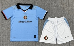 26-27 Feyenoord Rotterdam  Away Blue Soccer Uniform-3162