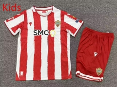 26-27 UD Almería Home  Red&White Kids/Youth Soccer Uniform-7809