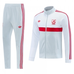 26-27 Liverpool Light Grey  Thailand Soccer Jacket Uniform -LH