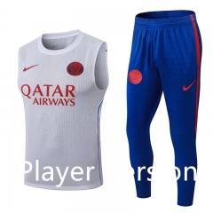Long Pants Player Version(S-3XL) 26-27 Paris White  Vest Set Thailand Version - 9926