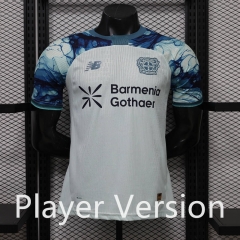 Player Version  26-27 Bayer 04 Leverkusen Away White/Blue  Thailand Soccer Jersey AAA-888