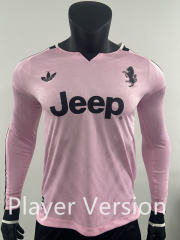 26-27 Player Version Juventu Away Pink Thailand LS Soccer Jersey AAA-0871