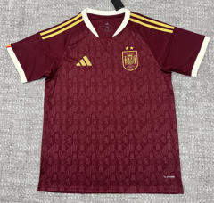 2 Stars 26-27 Special Version Spain Maroon Thailand Soccer Jersey AAA-4506