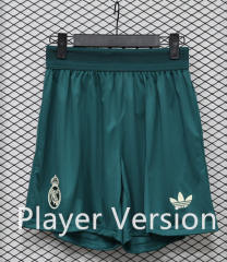 (S-3XL) Player Version 26-27 Real Madrid Away Green Thailand Soccer Shorts-888