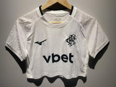 26-27 Botafogo White Women Navel Revealing Style Soccer Jersey-6400