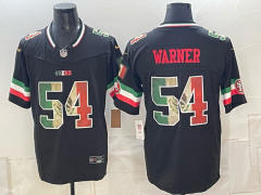 (Logo2) San Francisco 49ers 3 Generations Black #54 NFL Jersey-0840