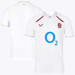 (S-5XL) 26-27 England Home White Thailand Rugby Shirt