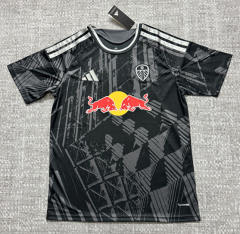 (S-4XL) 26-27 Leeds United 2nd Away Black&Gray Thailand Soccer Jersey AAA-4506