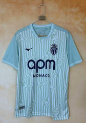 (S-4XL) 26-27 Monaco 2nd Away Light Blue Thailand Soccer Jersey AAA-2315