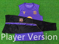 (S-3XL) Player Version 26-27 Barcelona Purple Thailand Soccer Vest Tracksuit-9926