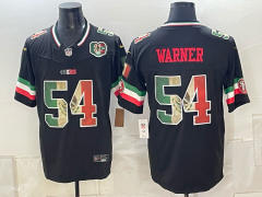 (Logo1) San Francisco 49ers 3 Generations Black #54 NFL Jersey-0840