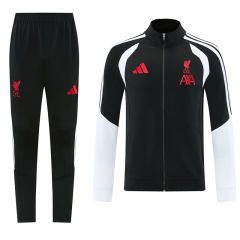 26-27 Liverpool Black Thailand Soccer Jacket Uniform -LH