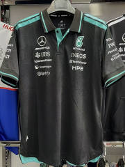 (S-5XL) 2026 Mercedes Black Formula One Racing Suit