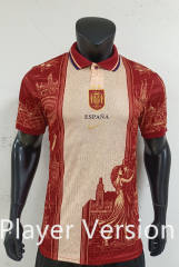 Player Version 26-27 Special Version Spain Red&Beige Thailand Soccer Jersey AA-0871