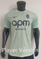 Player Version 26-27 Monaco 2nd Away Green Thailand Soccer Jersey AAA-0871
