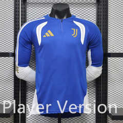 (S-3XL) Player Version 26-27 Juventus Blue LS Tracksuit Top-888