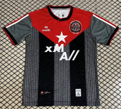 (S-4XL) 26-27 Bohemian 2nd Away Red&Grey Thailand Soccer Jersey AAA-5091