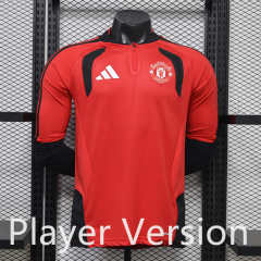 (S-3XL) Player Version 26-27 Manchester United Red LS Tracksuit Top-888