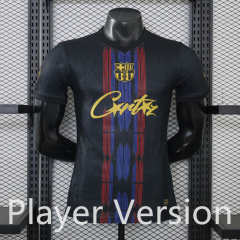 Player Version 26-27 Special Version Barcelona Black Thailand Soccer Jersey AAA-88