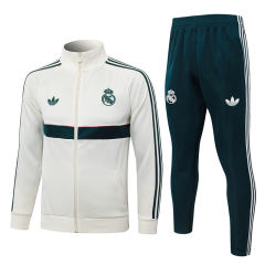 26-27 Real Madrid Beige  Thailand Soccer Jacket Uniform-815
