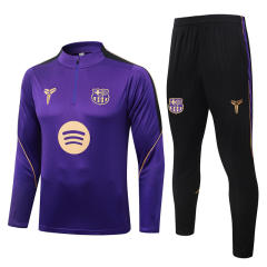 26-27 Barcelona Purple Thailand Soccer Tracksuit-815
