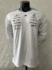 (S-3XL) 2026 Mercedes White LS Formula One Racing Suit