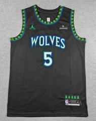 2027 Minnesota Timberwolves Black #5 NBA Jersey-1380