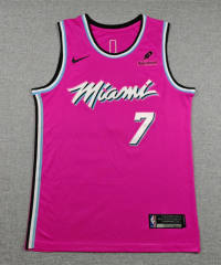 Miami Heat Blue #7 NBA Jersey-1380