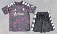 26-27 Liverpool 2nd Away Black&Pink Soccer Uniform-6748