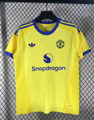 (S-4XL) 26-27 Manchester United Goalkeeper Yellow Thailand Soccer Jersey AAA-2483