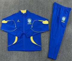 26-27 Brazil Black Thailand Soccer Trench Coat Uniform-2315