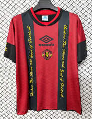 Retro Version 94-96 Manchester United Black&Red Thailand Soccer Jersey AAA-2044