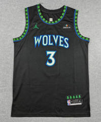 2027 Minnesota Timberwolves Black #3 NBA Jersey-1380