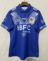 (S-5XL) 2026 Samoa Home Blue Thailand Rugby Shirt