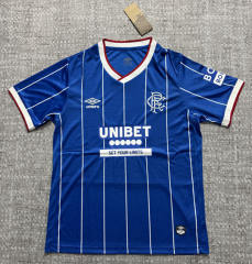 (S-4XL) 26-27 Rangers Football Club Home Blue Thailand Soccer Jersey AAA-4506